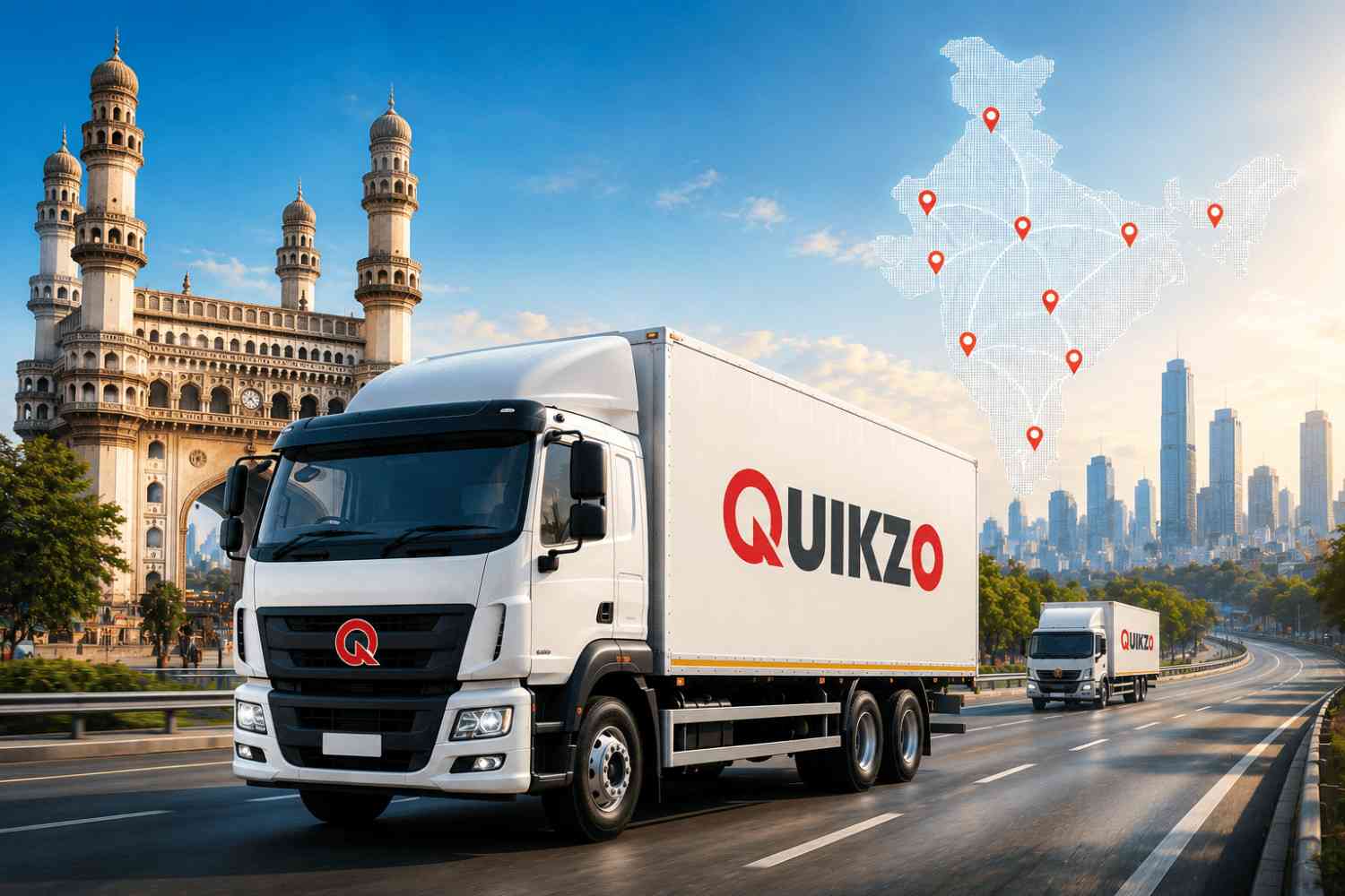 Quikzo Trucks - Online Truck Booking Across India